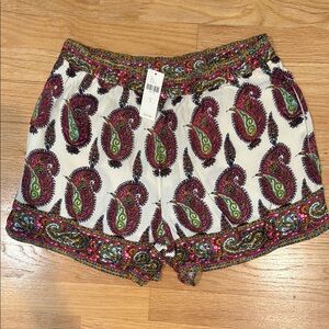 Paisley Anthropoligie Small Print Women's Shorts